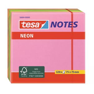 Notas Adhesivas Neón 75x75mm 320 Hojas Tesa